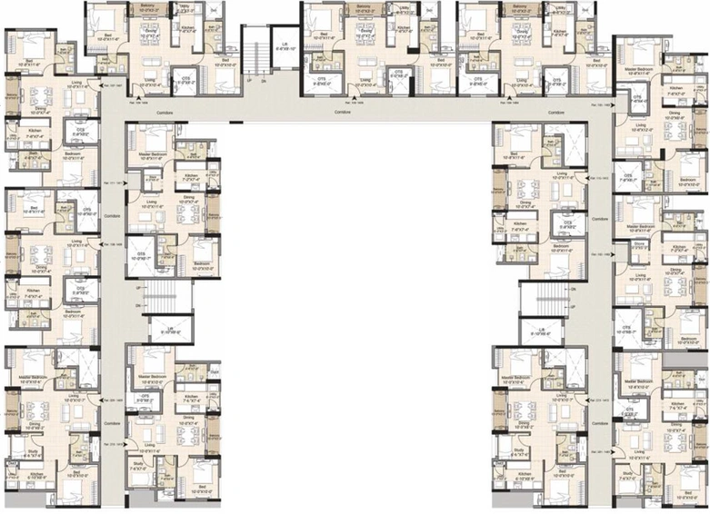 Floor Plan of DRA Centralia in Navalur, Chennai - Image 58824