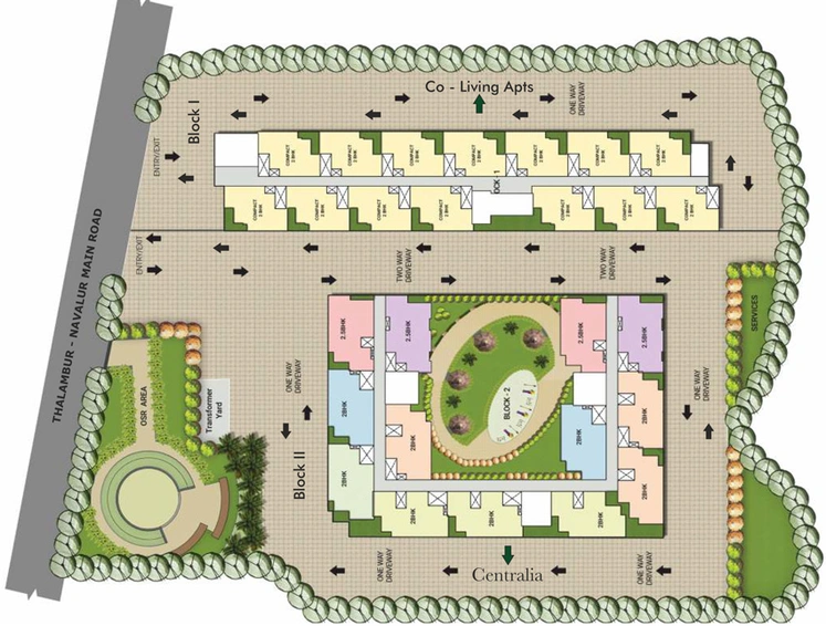 Master Plan of DRA Centralia in Navalur, Chennai - Image 58825
