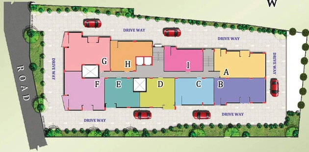 Master Plan of GM Meena Eco Vista in New Town, Kolkata - Image 59361