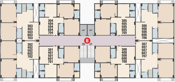 Floor Plan of BR Abhishek Greens in Borishana, Gandhinagar - Image 65686
