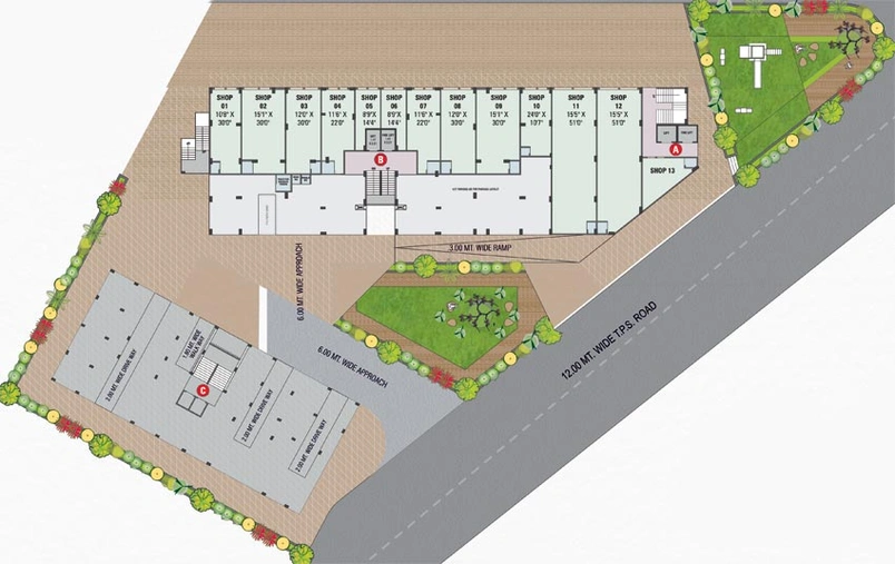 Master Plan of BR Abhishek Greens in Borishana, Gandhinagar - Image 65687
