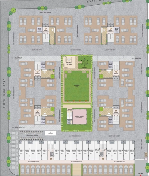 Master Plan of Ananta Arizona Sky in Vavol, Gandhinagar - Image 63804