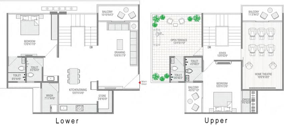 4 BHK Penthouse in Keshav Balmukund Reflect in Randesan, Gandhinagar - Image 551865