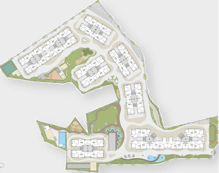 Master Plan of Shrinivas Luxuria 2 in Bhadaj, Ahmedabad - Image 63321