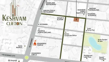 Location of Shree Keshvam Clifton - Image 123420