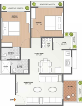 2 BHK Flat in Deep Siddheshwari Heights in Pethapur, Gandhinagar - Image 551327