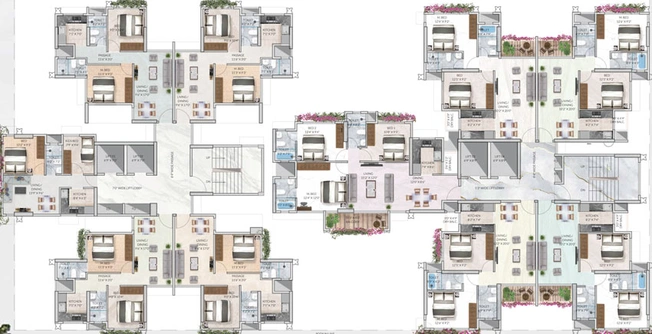 Floor Plan of B.C Corp Arista in Bandra East, Mumbai - Image 21204