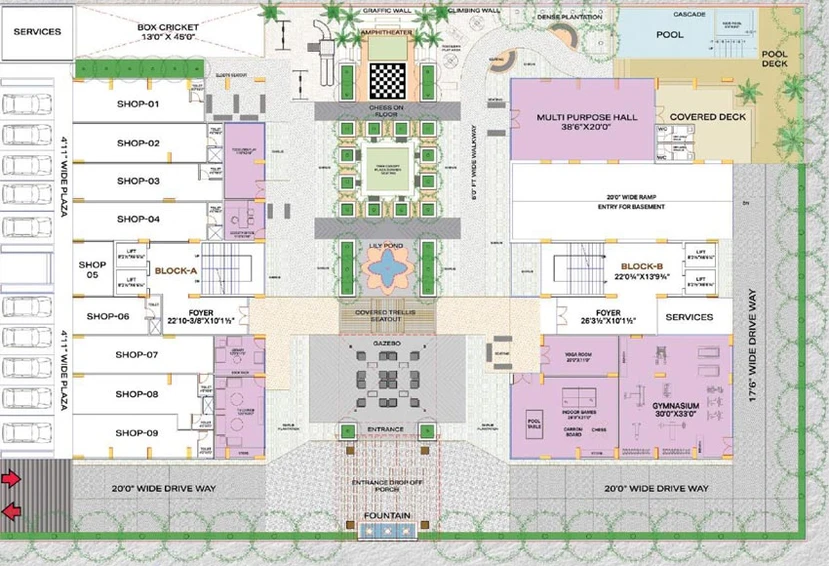 Master Plan of Zion Nest in Vaishnodevi Circle, Ahmedabad - Image 65563