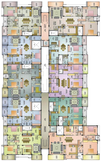 Floor Plan of Sree Brindavan Gardens in Thudiyalur, Coimbatore - Image 168091