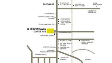 Location of Sree Brindavan Gardens - Image 168090