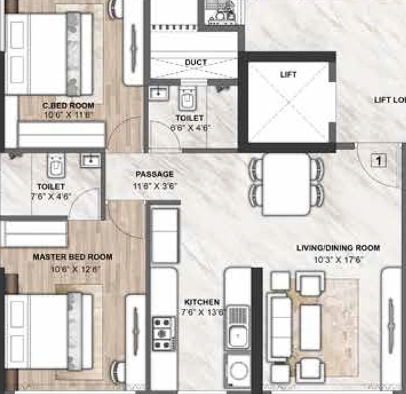 2 BHK Flat in MR Infra Pali Carters in Khar West, Mumbai - Image 442377