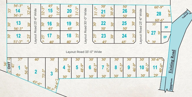 Master Plan of Srree Krishnaa Uttaraa in Vadavalli, Coimbatore - Image 168113