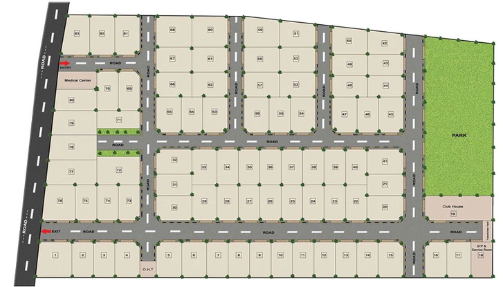 Master Plan of Steps Stone Srinivasa Palms in Thiruninravur, Chennai - Image 168122