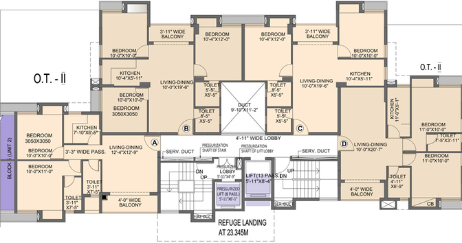 Floor Plan of Rohra Imperial in New Town, Kolkata - Image 115504