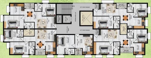 Floor Plan of Tannys Guham Homes in GN Mills, Coimbatore - Image 168146