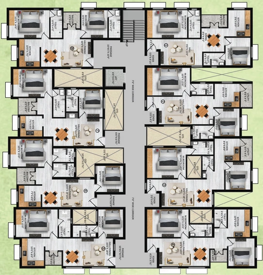 Floor Plan of Tannys Skanda Homes in Saravanampatti, Coimbatore - Image 168152