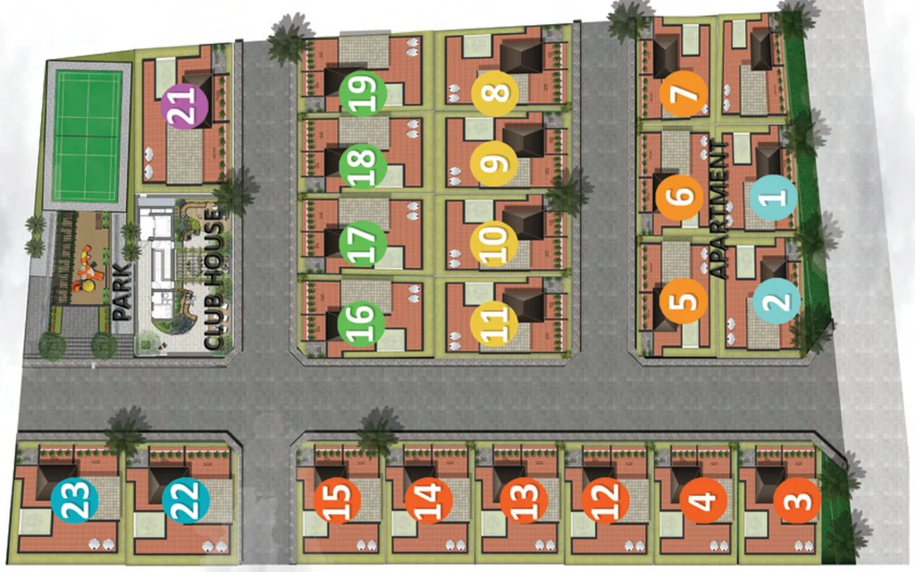 Master Plan of A Cube The Mandarin in GN Mills, Coimbatore - Image 168184