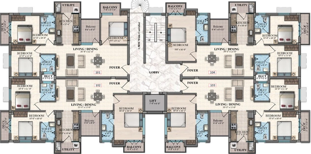 Floor Plan of V5 Emerald in Telungupalayam, Coimbatore - Image 168193