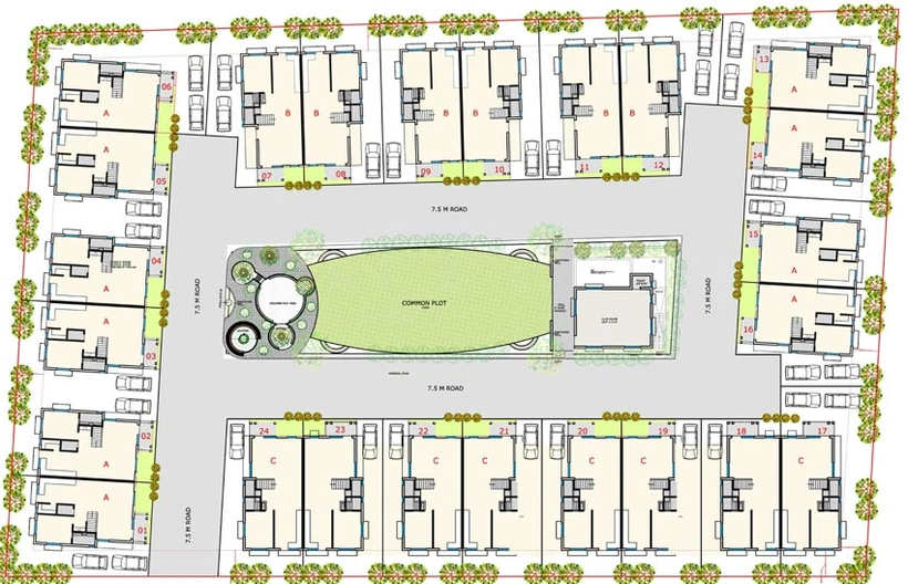 Master Plan of Sagar Villa in Raysan, Gandhinagar - Image 64357