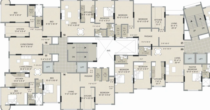 Floor Plan of Sagar Avenue 2 in Santacruz East, Mumbai - Image 21261