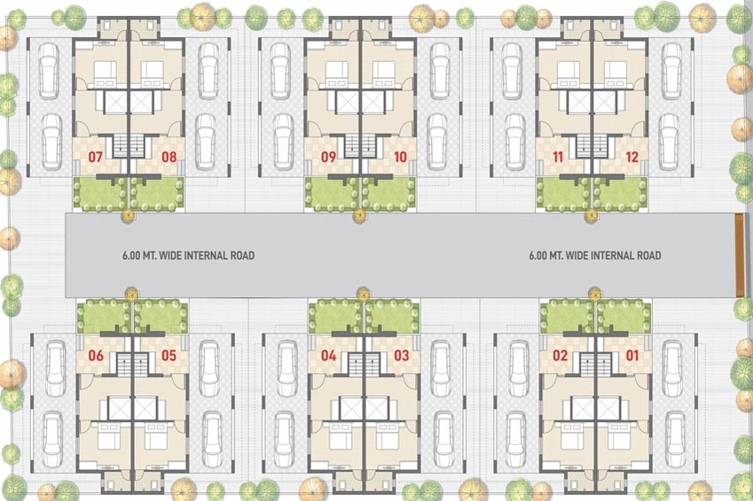 Master Plan of Swara Bungalows in Raysan, Gandhinagar - Image 64233