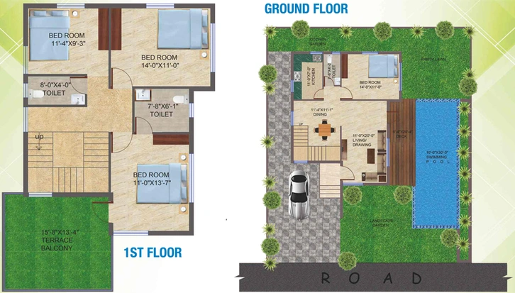 4 BHK House/Villa in Dharitri Royal Enclave in New Town, Kolkata - Image 531255