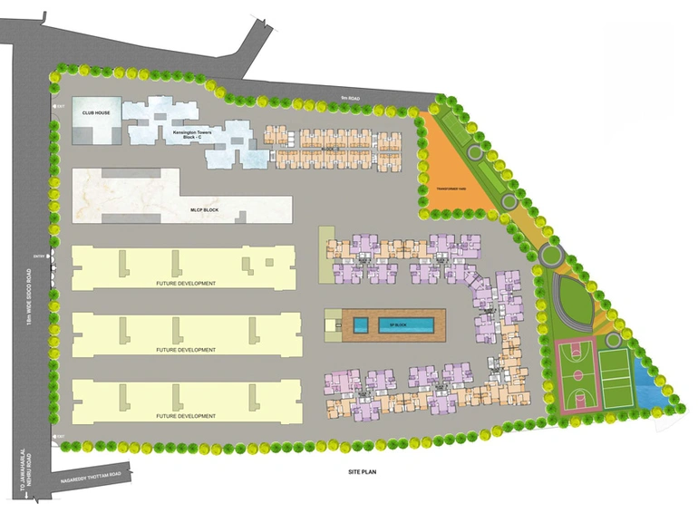 Master Plan of VGN Kensington Towers in Guindy, Chennai - Image 59599