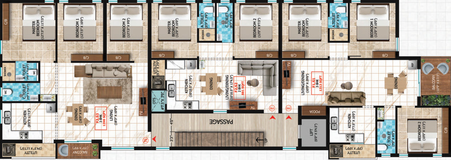 Floor Plan of Vishnu Imperial Tower in Sembakkam, Chennai - Image 59605
