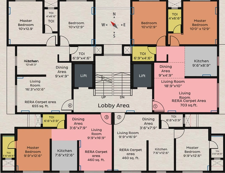 Floor Plan of Sunshine Sigma Onyx in Bandra East, Mumbai - Image 21306