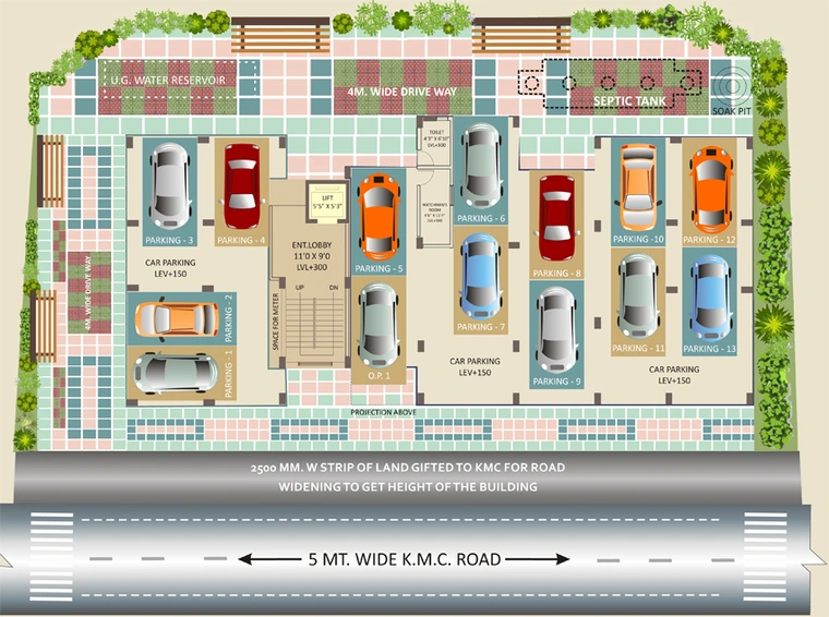 Master Plan of Adonis Shree Niketan in Tollygunge, Kolkata - Image 60561