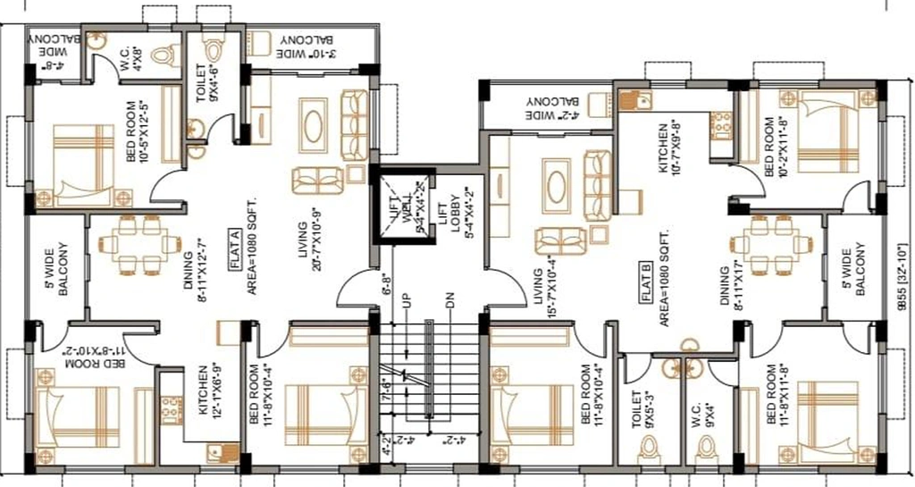 Floor Plan of Shree Sai Kalponik in New Town, Kolkata - Image 60567