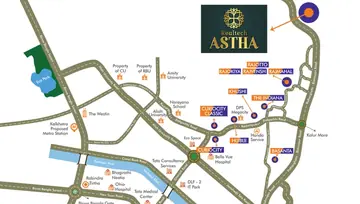 Location of Skyscraper Astha - Image 60574