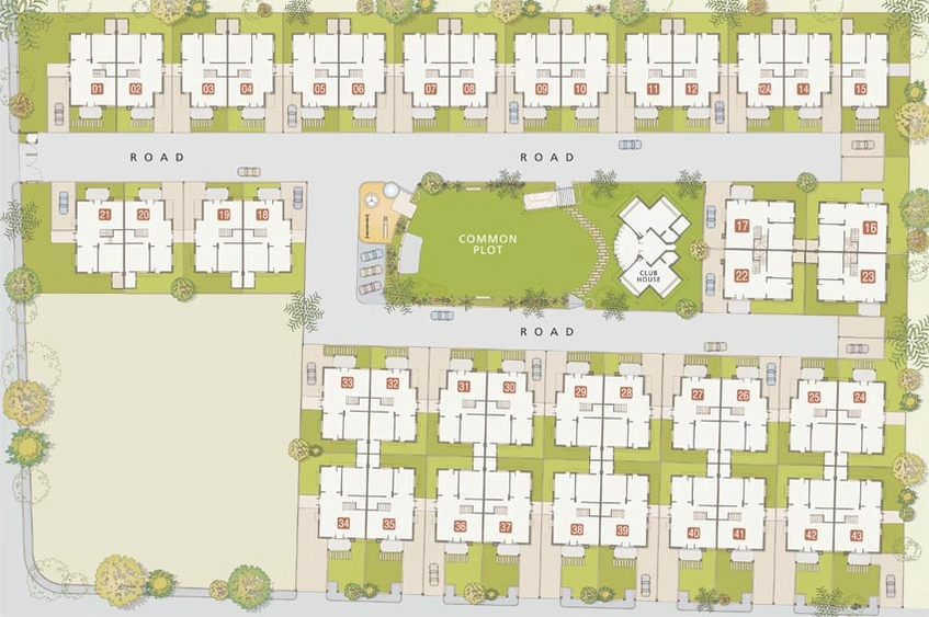 Master Plan of Golden Villa in Chandkheda, Ahmedabad - Image 61090