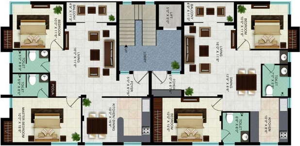 Floor Plan of Tannys Smile Stone in Saravanampatti, Coimbatore - Image 168292
