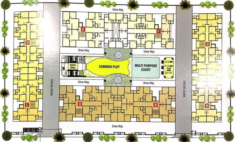 Master Plan of Rashmi Vihar in Narolgam, Ahmedabad - Image 62829