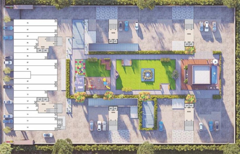Master Plan of Elenza Greenwood in Shela, Ahmedabad - Image 122347