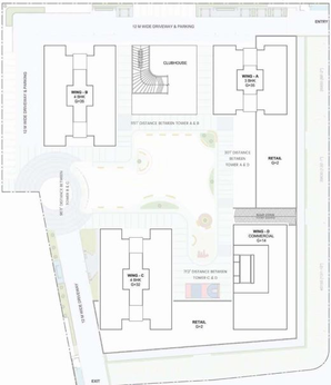 Master Plan of AG Highline Phase 1 in Gota, Ahmedabad - Image 62837