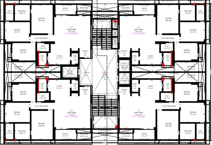 Floor Plan of Super Shaligram in Gota, Ahmedabad - Image 61034