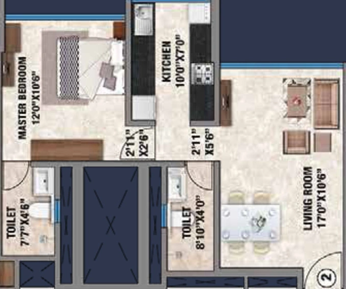 1 BHK Flat in Bhattad Sankalp in Bhuleshwar, Mumbai - Image 442679