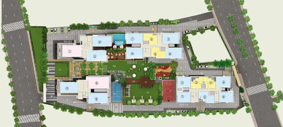 Master Plan of Amit The Ecos in Rajarhat, Kolkata - Image 60598