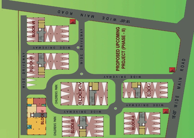 Master Plan of Chakraborty Anjali Green in Rajarhat, Kolkata - Image 60626