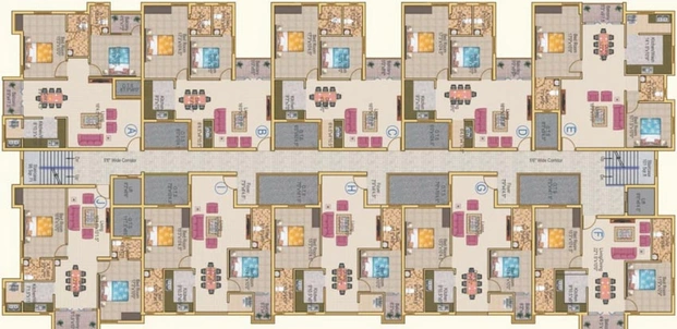 Floor Plan of VSK Aishwaryam in Saravanampatti, Coimbatore - Image 168347