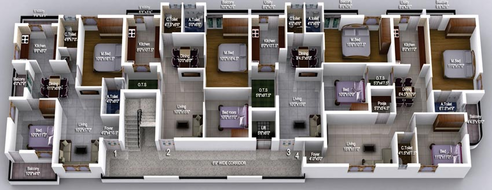 Floor Plan of VSK Aksharam in Thudiyalur, Coimbatore - Image 168353