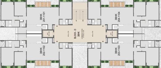 Floor Plan of Atishay Asteria in Koba, Gandhinagar - Image 64788