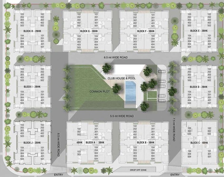 Master Plan of Maruti Aamrakunj in Sargasan, Gandhinagar - Image 64279