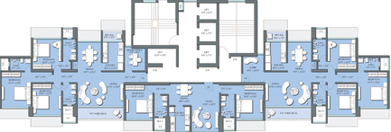Floor Plan of Eon One in Prabhadevi, Mumbai - Image 21430