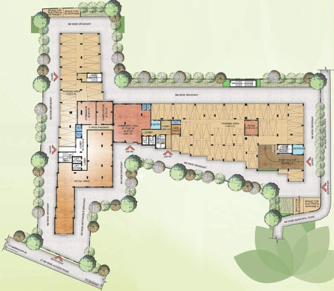 Master Plan of Westroad Heights in Barasat, Kolkata - Image 60704