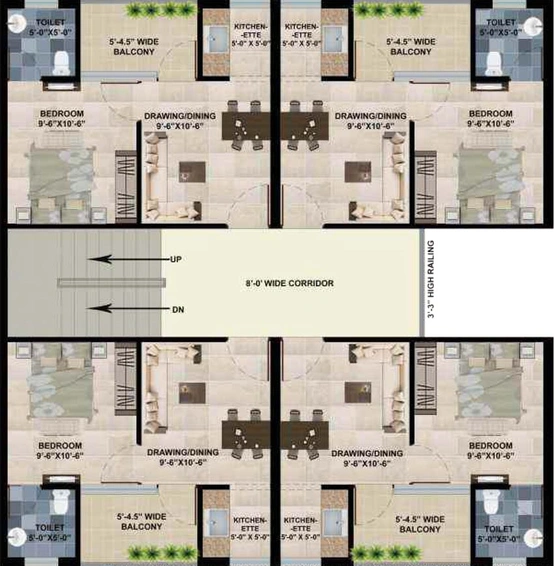 Floor Plan of Amayra City in Kharar, Chandigarh - Image 61456