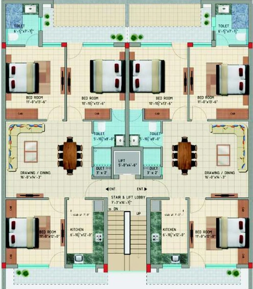 Floor Plan of AV Ananta Lifestyle in Zirakpur, Chandigarh - Image 61397