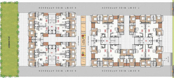 Master Plan of Garuda Tulsi Heights in Kudasan, Gandhinagar - Image 63664